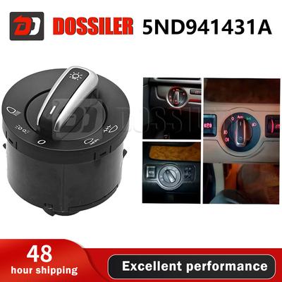 5ND941431A Dossiler Headlight Light Control Switch For VW Caddy Tiguan Touran Golf MK6 Jetta MK5 Passat B6 3C CC 3C8941431C