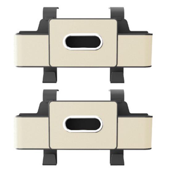 Multifunctional 3?in?1 Car Back Seat Storage Box Faux Leather Backseat Organizer with Tissue Dispenser Cup Holders Hooks for Drinks Phone Handbags