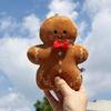 17cm Cute Christmas Gingerbread Man Plush Toy Chocolate Cookie Doll Christmas Tree Decor Xmas Pendant Christmas Gifts For Kids