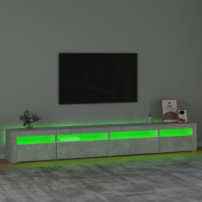 VidaXL TV Stand with LED Lights Entertainment Center Storage Media Unit Living Room Furniture Home 3152749