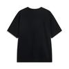 Li Ning Badfive Einfarbig Atmungsaktiv Vielseitig Locker Kurzarm T-Shirt Herren Tops Schwarz AHSV019-3