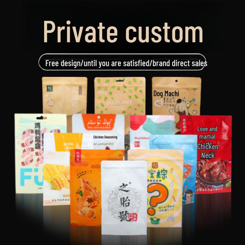 Kraft Kağıt Ziplock Poşetleri - Gıda Sınıfı, Ayakta Duran, Mühürlü Hediye ve Çay Paketleme