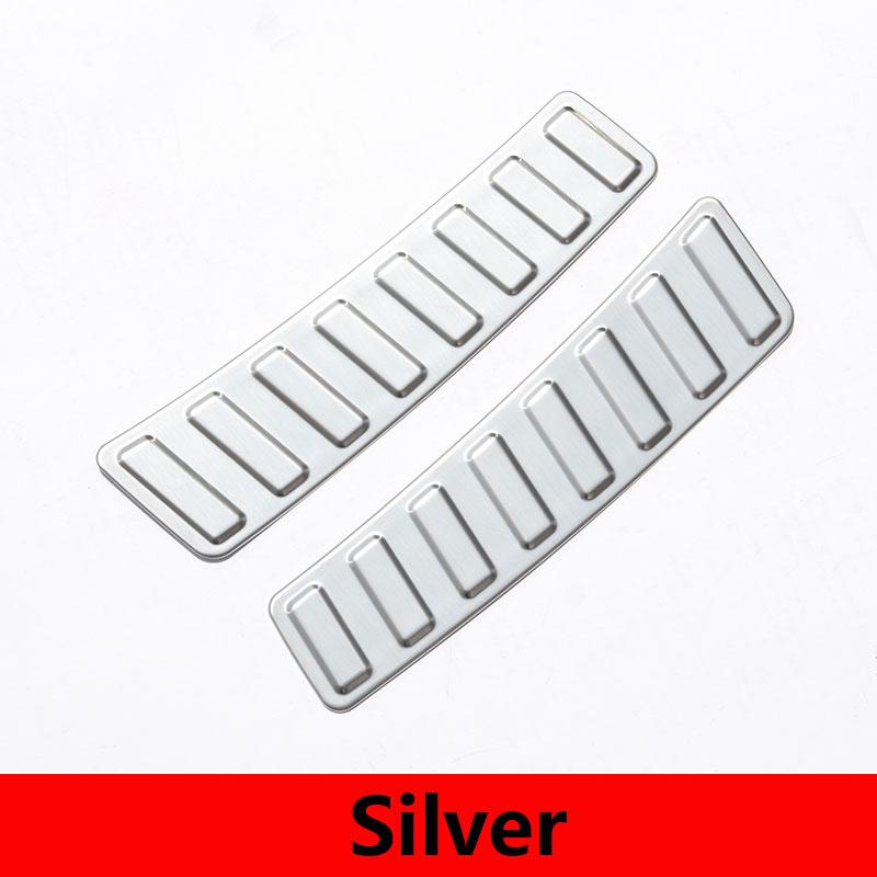 

For Land Rover Discovery Sport 2015- Car Rear Bumper Tail Prevent Scuff Plate Sill Guard Cover Trim Stickers Car Accessories срібний