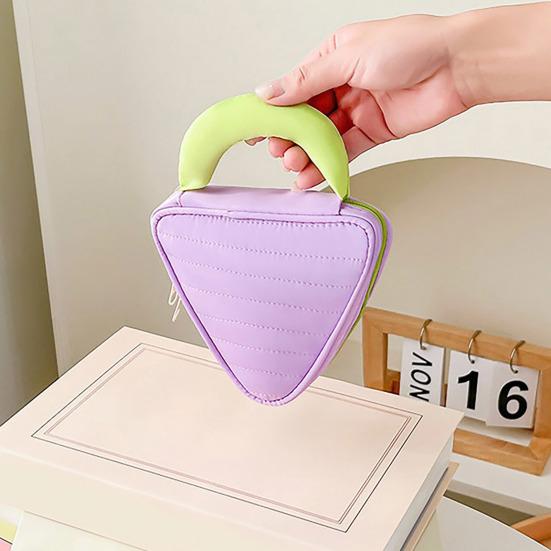 Sminkväska Hållbar Mini Kosmetisk Förvaringsväska Stor Kapacitet Mjukt Material Reseorganisatör Förvaringspåse för Läppstift Nycklar Parfym