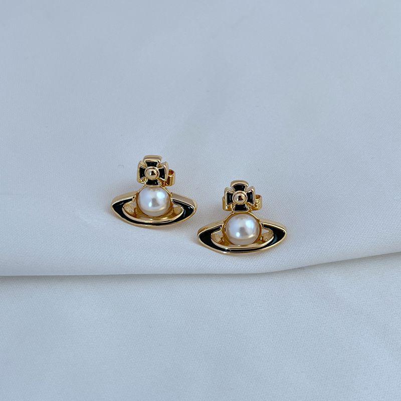 Cercei stud chic europeni și americani cu jumătăți de perle