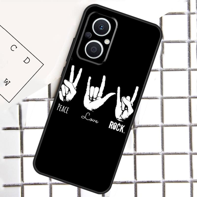Rock Roll Skull Phone Case For OPPO Reno 13F 13 12 11 14 F 10 Pro 8T 7 8 Lite OPPO Find X9 X6 X5 X8 Pro Cover