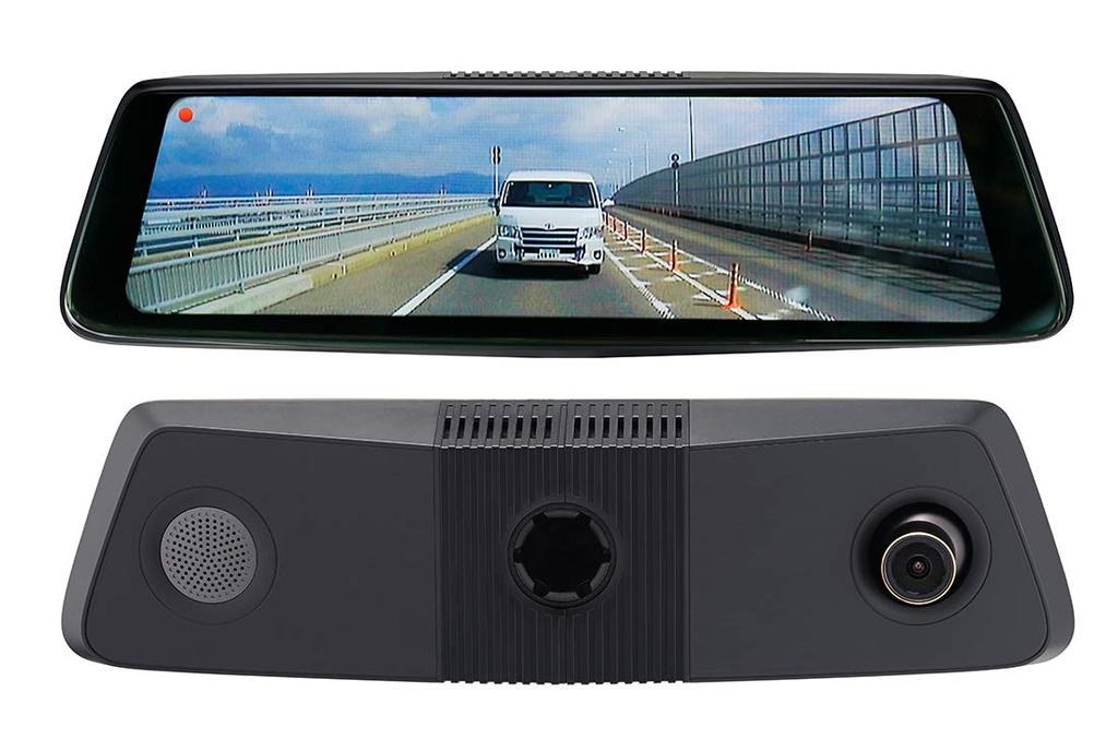 SOLING Smart Room Mirror with Front and Rear Drive Recorder SL3118SMD Full HD Touch Panel Interior Mirror Switching microSDHC Included Parking