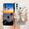 Cat Butterfly Case For Infinix Hot 12i Cases Soft Silicone Back Cover For Infinix Hot 12 i 12i Hot12i Case X665B X665 Fundas