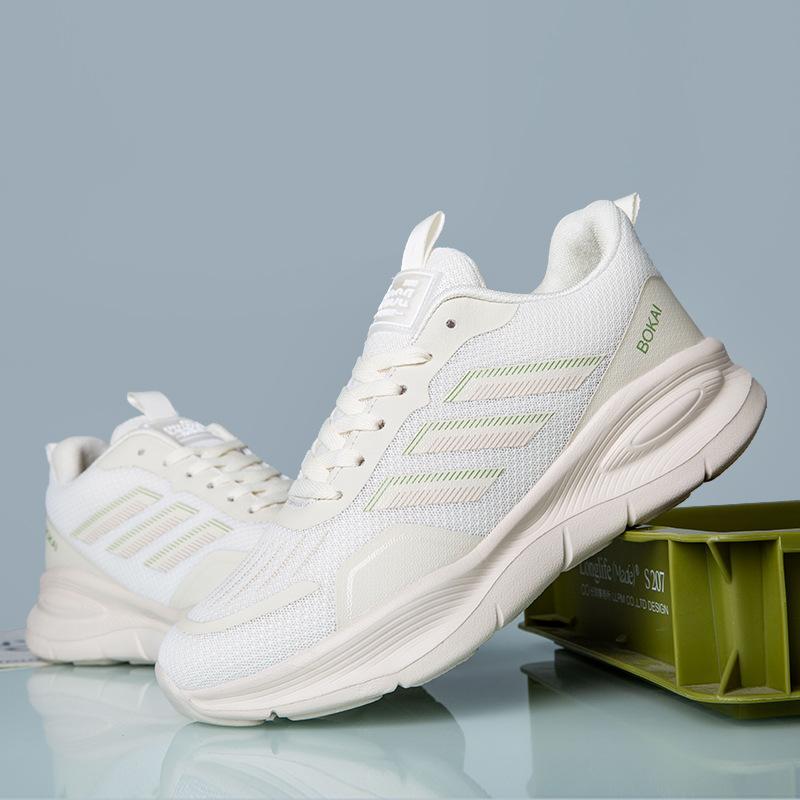 

[Source Factory] Мужские и женские кроссовки 2025 года, весенние новые мужские кроссовки, дышащая спортивная обувь с мягкой подошвой, женская обувь 44 бежевый