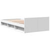 White Bed Frame with Drawer 75 x 190 cm Particleboard