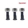 3pcs/set Nut & Bolt Stud Screws 6564669 6709170 Fits Bobcat Wheel S175 S185 S205 S220 S250 S300 S590 543 641 742 825 A220 A300