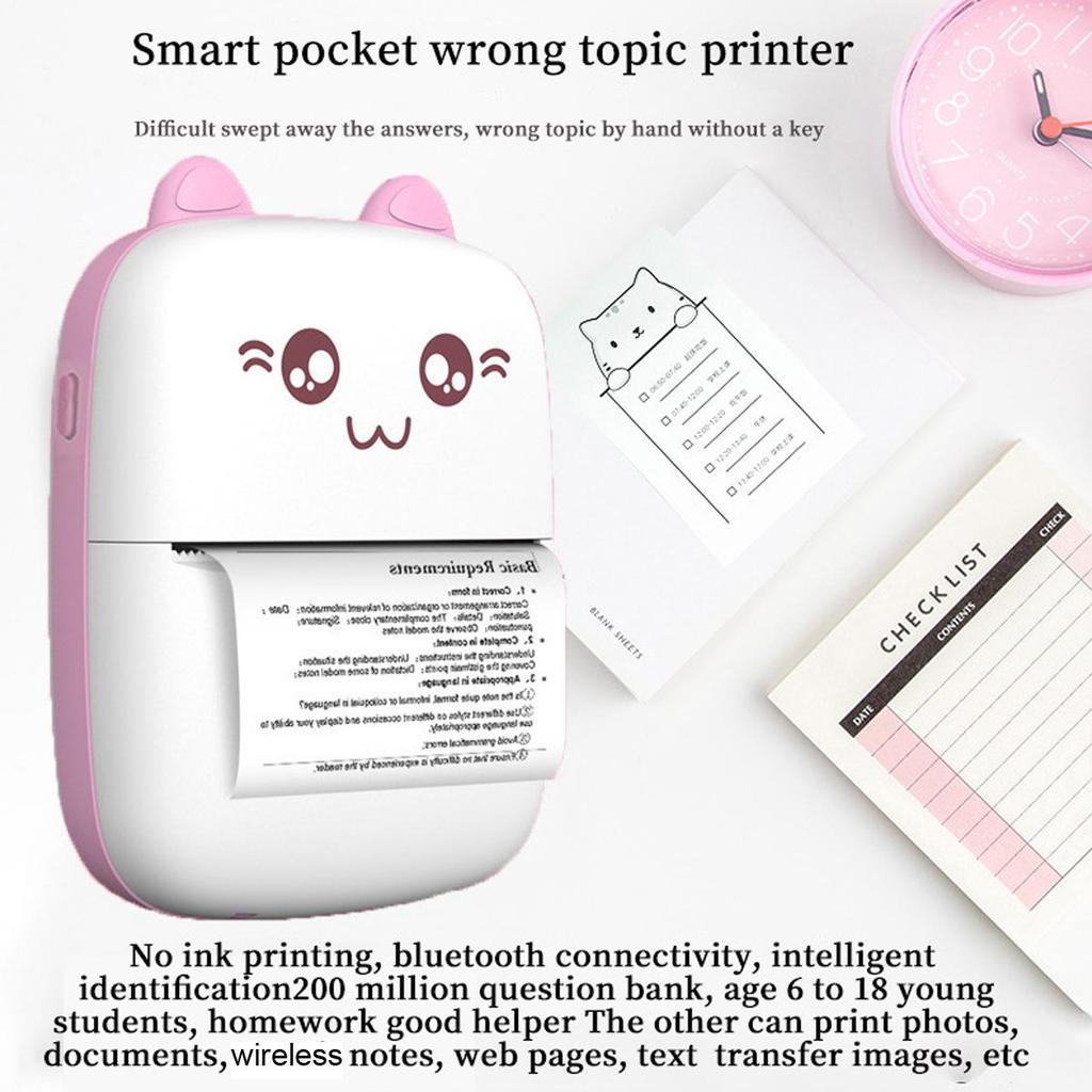 C9 Mini Cartoon Wireless Bluetooth Thermal Label Printer