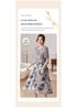 Elegant Floral Summer Dress for Middle-Aged and Elderly Women
