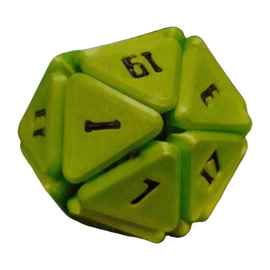3D Printed D20 Dice Toy Stress Anxiety Relief Dice Fidget Toy Portable Travel Multi-side