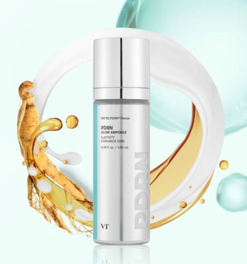 VT COSMETICS PDRN Glow Ampoule 100 ml — Instant Hydration, Skin Regeneration & Radiance Mist