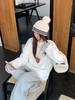 Women's Velvet Lace Long-Sleeve Slimming T-Shirt for Autumn & Winter