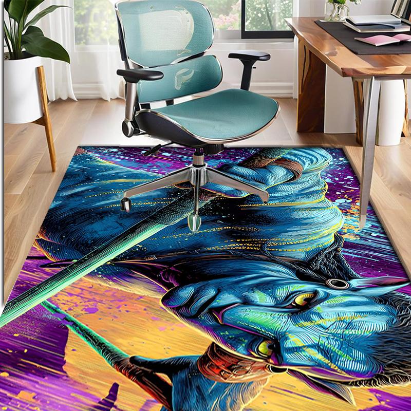 Tappeto con Motivo Avatar, Tappetino da Interno/Esterno, per Picnic, Sala Giochi, Camera da Letto, Ufficio, Soggiorno, Tappeto Decorazione Casa, Regalo di Compleanno