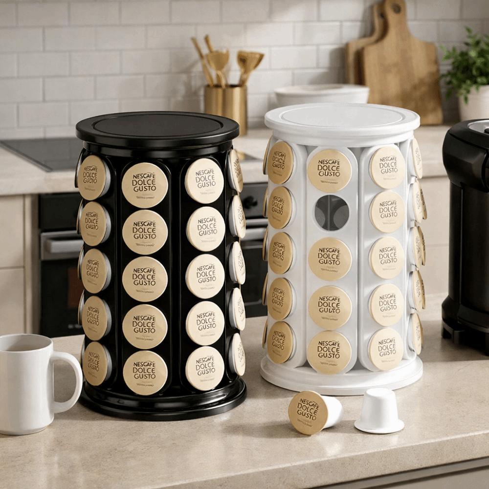 Plastic Material Capsule Storage Rack 360 Degree Rotating Capsule Display Rack  Capsule Storage