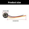 LED Bulb Socket Plugs Connector Metal & Plastic Brake Light Socket Harness for Reliable Tail & Brake Light Performances