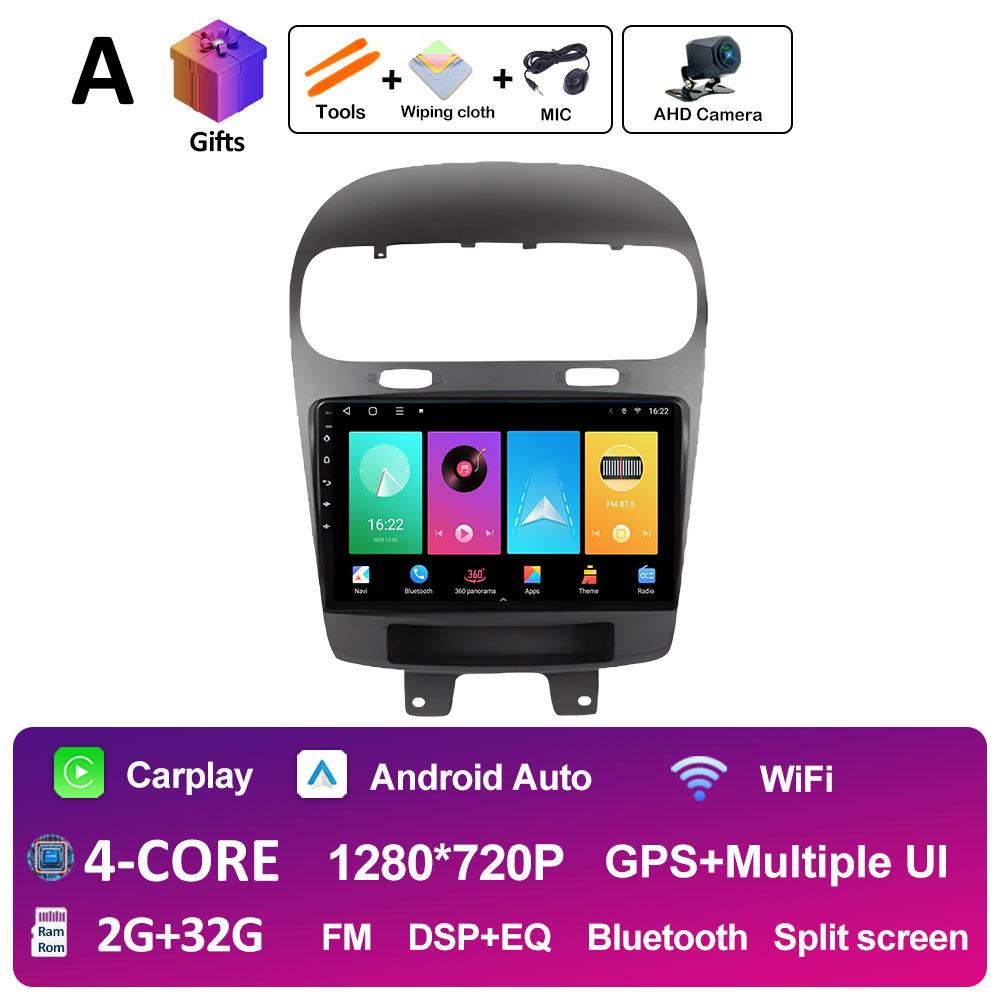 Android Smart System BT For Dodge Journey Fiat Freemont Leap 2011 2012 2013 2014 - 2020 DSP Stereo Cooling Fan QLED IPS Screen