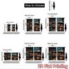 2D flat Photography Backdrop Photography Backdrop Cozy Winter Bookshelf 100% Polyester Party Decorations Perfect for Bedroom