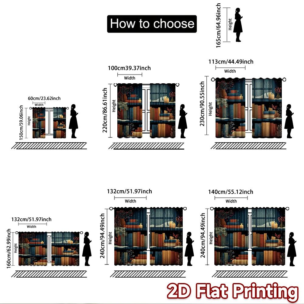 2D flat Photography Backdrop Photography Backdrop Cozy Winter Bookshelf 100% Polyester Party Decorations Perfect for Bedroom