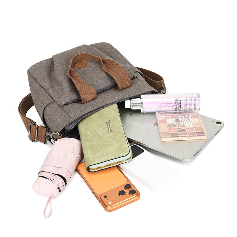 Women's Canvas Bag Large Capacity Crossbody Bag Shoulder Bag