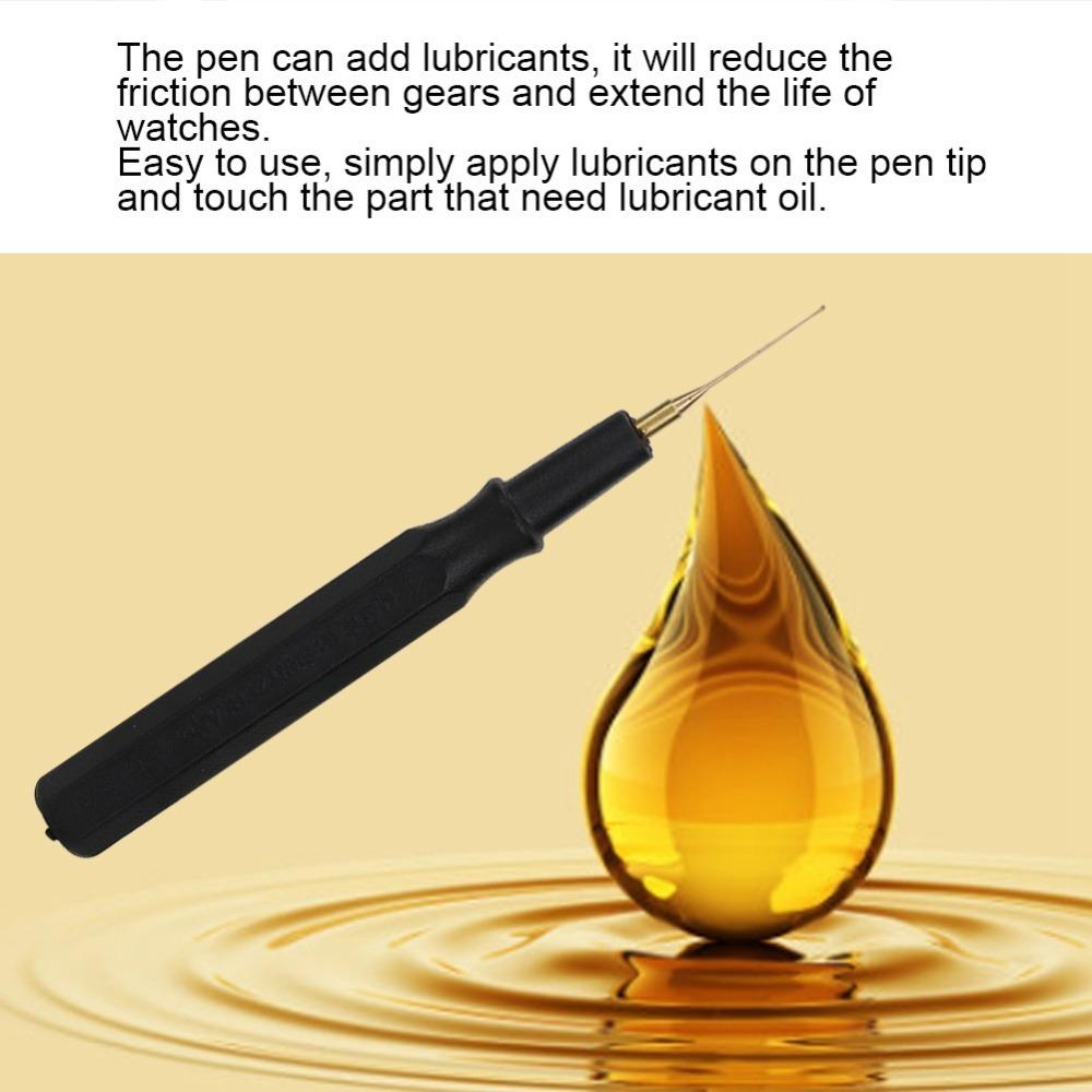Plastic Material Oil Pin Pen Black Color Watch Repair Tool Clock Repair Tool  Watchmakers Use