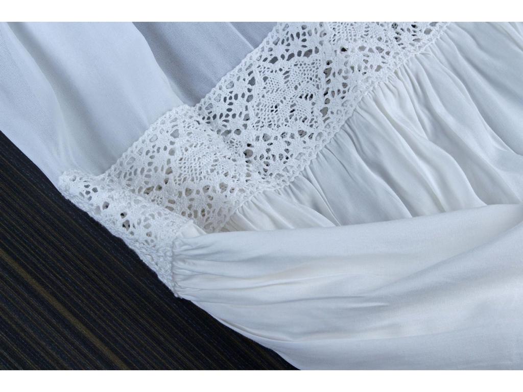 Forest Chic White Spaghetti Strap Dress - Gentle Fairy Long Vacation Dress Sanya Beach Style (f2105)