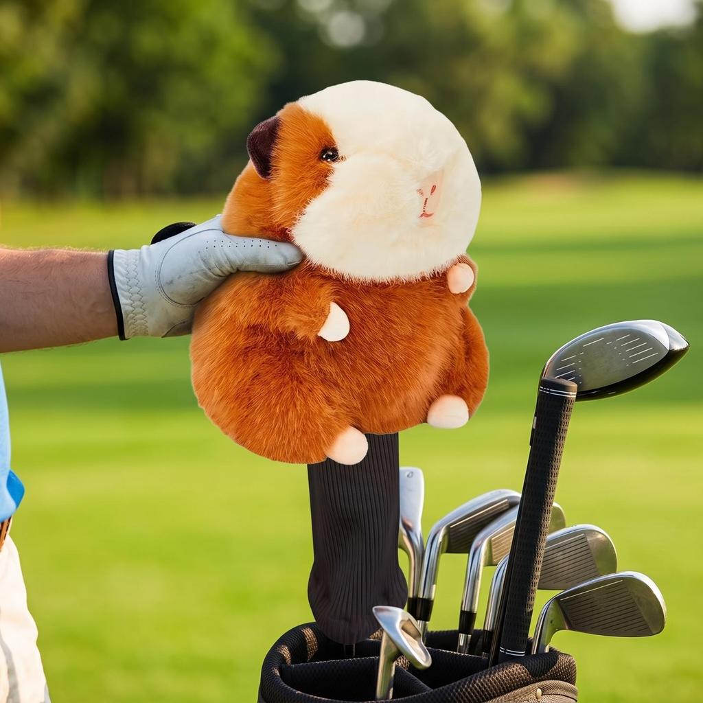 Soft Golf Club Cover with Knit Sleeve Snug Animal Headcover Stretchable
