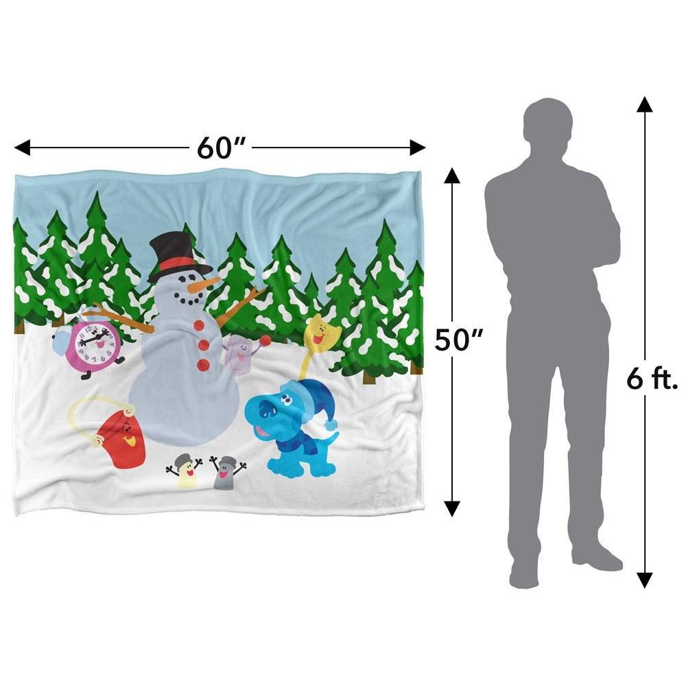 BlueÂ´s Clues Silky Landscape Blue Winter Supersoft Blanket