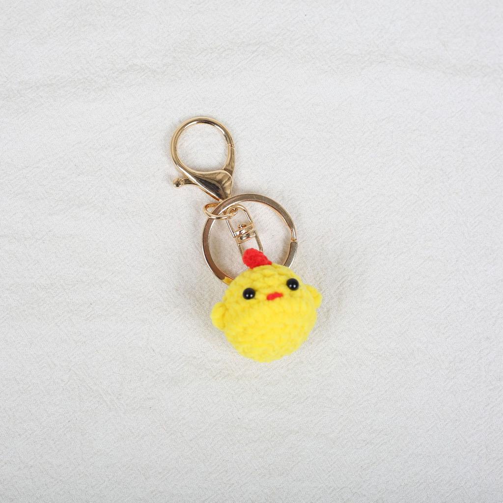 Mini Animal Doll Series Crochet Keychain Knitted Small Rabbit Doll Keyrings Mini Puppy Cute Keychain Custom Accessory