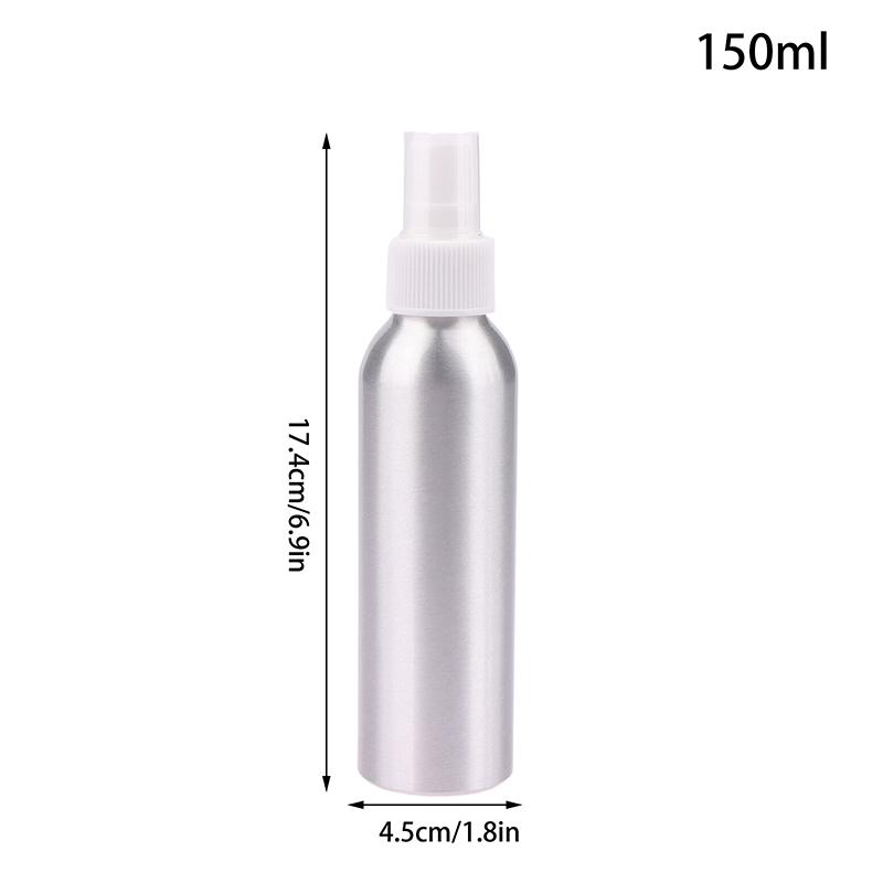 30/50/100/120/150/250/500Ml Empty Aluminum Spray Bottle Cosmetic Bottle Mini Metal Atomizer Bottles Travel Size For Cosmetics