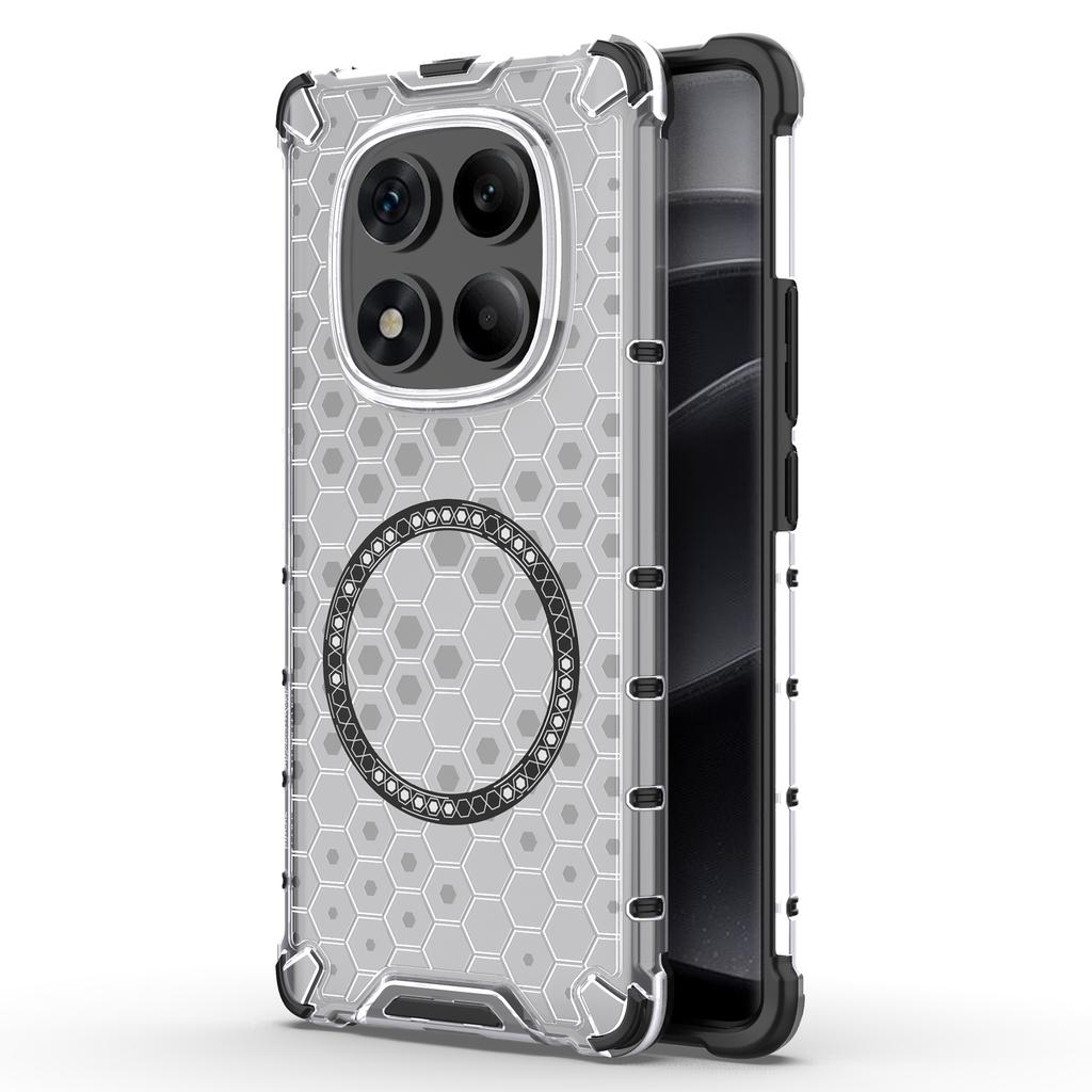 For Xiaomi Redmi Note 14 Pro 4G Case Compatible with MagSafe Honeycomb Design TPU+PC Phone Cover