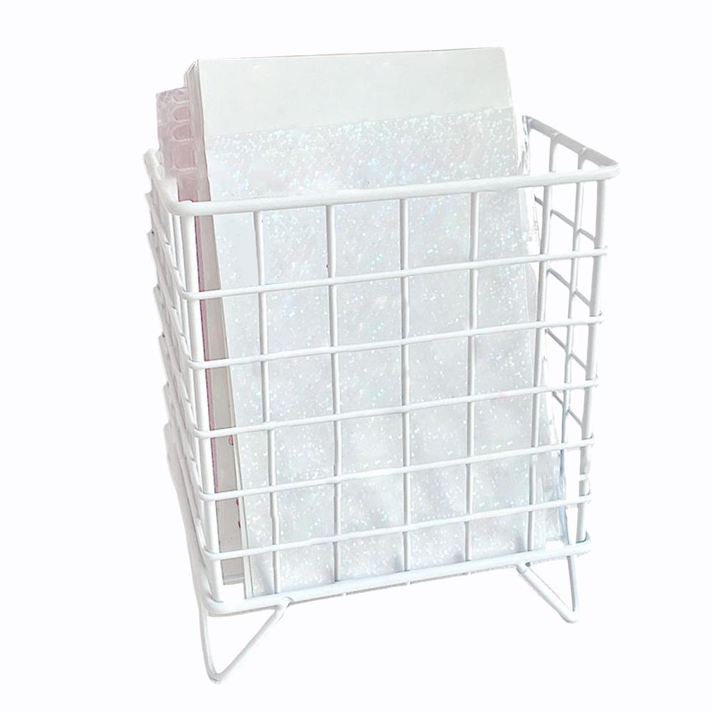 Ins Style Creative Iron Desktop Organizer Box Multi-purpose Storage Basket for Office Home Desk Accessories Stationery Supplies