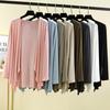 Cardigan Estivo Sottile da Donna a Maniche Lunghe in Modal Top Climatizzato Irregolare Abbigliamento Anti-sole Top Versatili