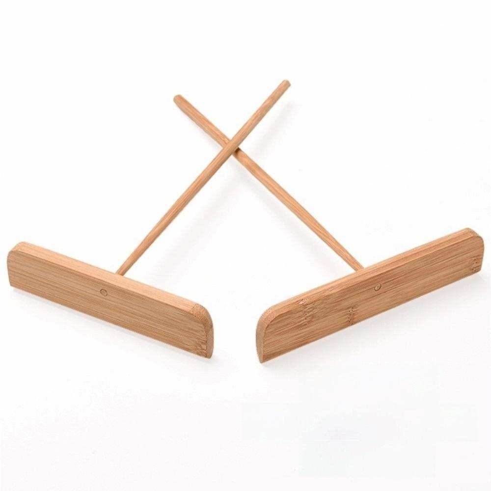 2pcs Washable Pancake Spreader Long Handle Bamboos Pancake Rake Pancake Rake  Jianbing Making