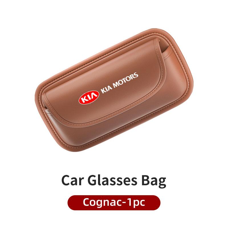 For KIA Car Sunshade Glasses Case Sun Visor Plate Organizer Bag Accessories Ceed Sportage Rio K5 K2 Optima Cerato Proceed Venga