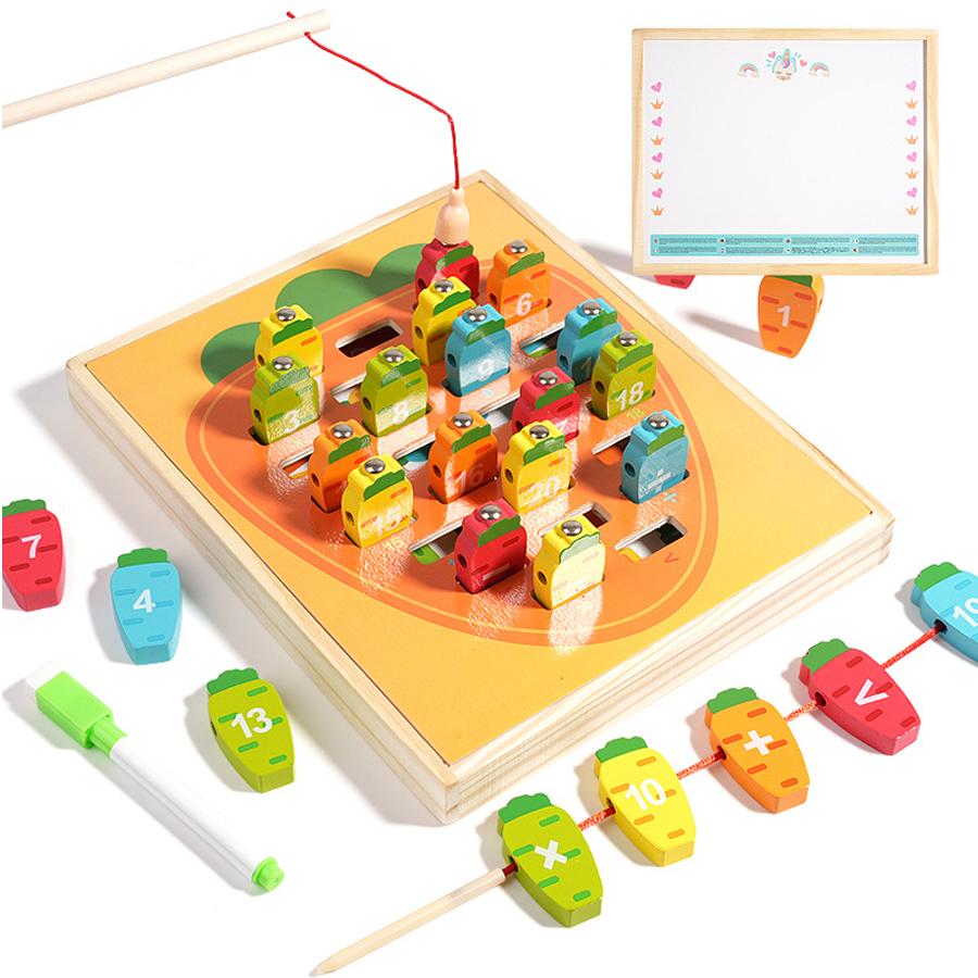 

Kids Wooden Fishing Game Toys Gifts Early Education Alphabet Number Cognitive Toys Children Interactive Games Toys for Gifts