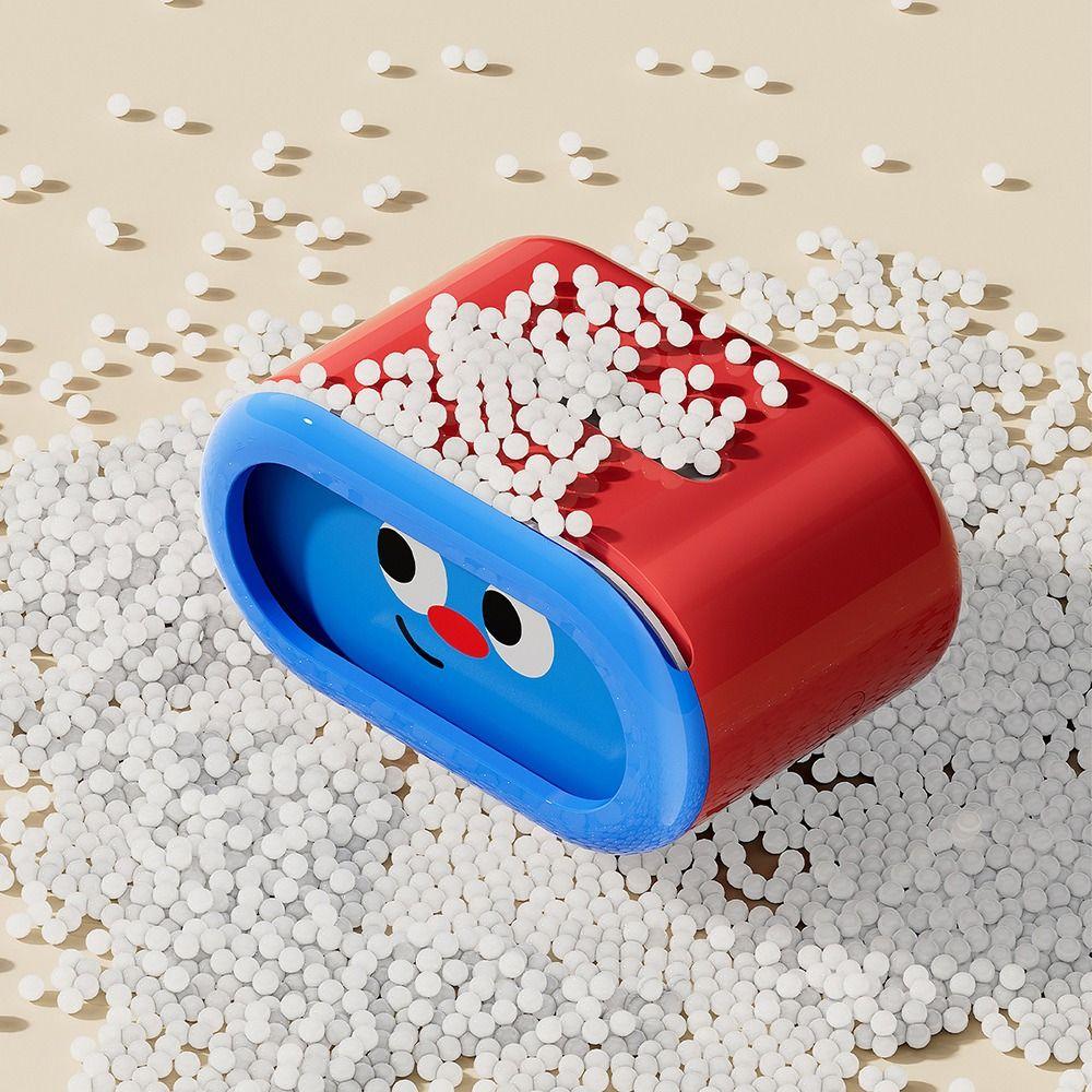 Large-Capacity Cartoon Tissue Box Pull-Out Design Decorative Desktop Tissue Case Funny Interchangeable Expression