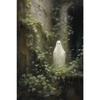 Halloween Ghost Poster Cute Ghost Forest Canvas Printing Poster Wall Art Festival Decoration Painting for Home Living Room Decor