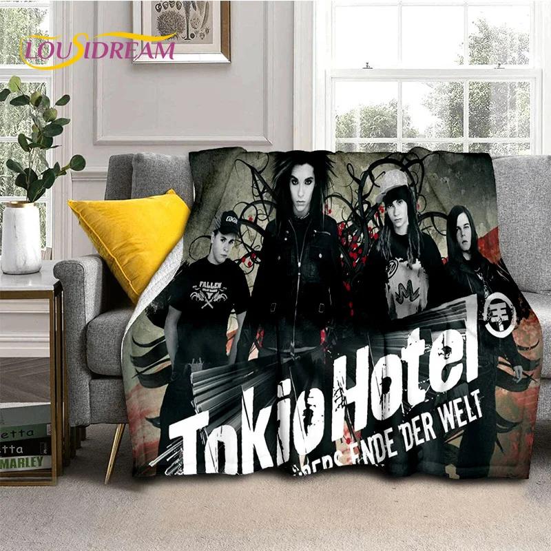 Rock Band Tokio Hotel Bill Kaulitz Soft Flannel Blanket for Bed Bedroom Sofa Picnic,Throw Blanket for Cover Outdoor Leisure Gift