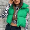 Women's Winter Tank Top Sleeveless Bomber Lightweight Stand Collar Zip Solid Quilted Vest