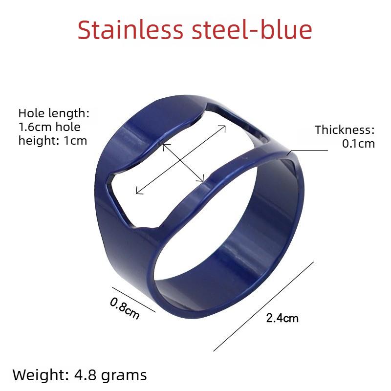 Stainless Steel Bottle Opener Ring Trendy Beer Opener for Bar Party Ins TikTok Viral Accessories