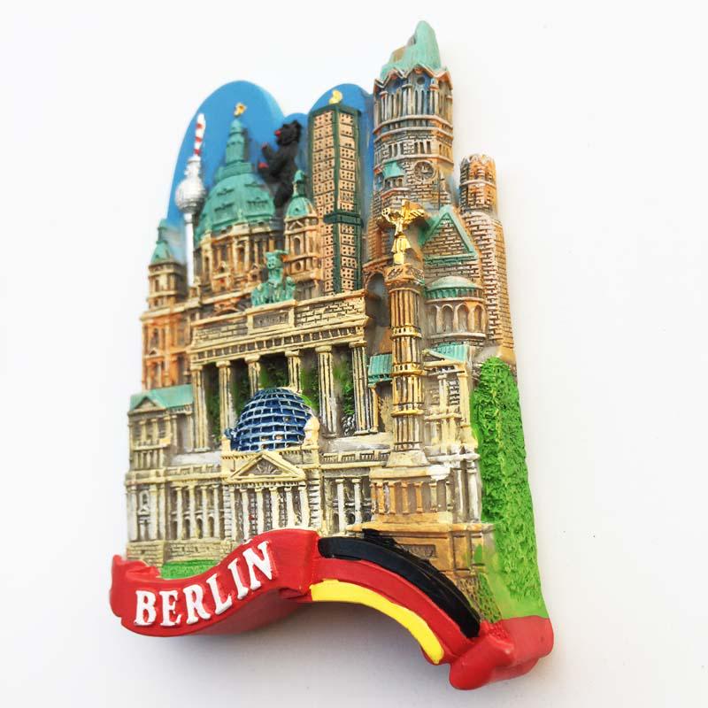 Magnete Frigorifero 3D Monaco Di Baviera | Souvenir Viaggio In Resina Fatta A Mano | Regalo Turistico Germania | Decorazione Cucina