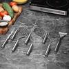 Stainless Steel Potato Masher With Round And Square Openings For Home Kitchen Use