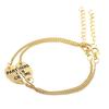 2 Pcs Women Bracelet Cute Jewelry Gift Alloy Partners Love Heart Bangle for Party