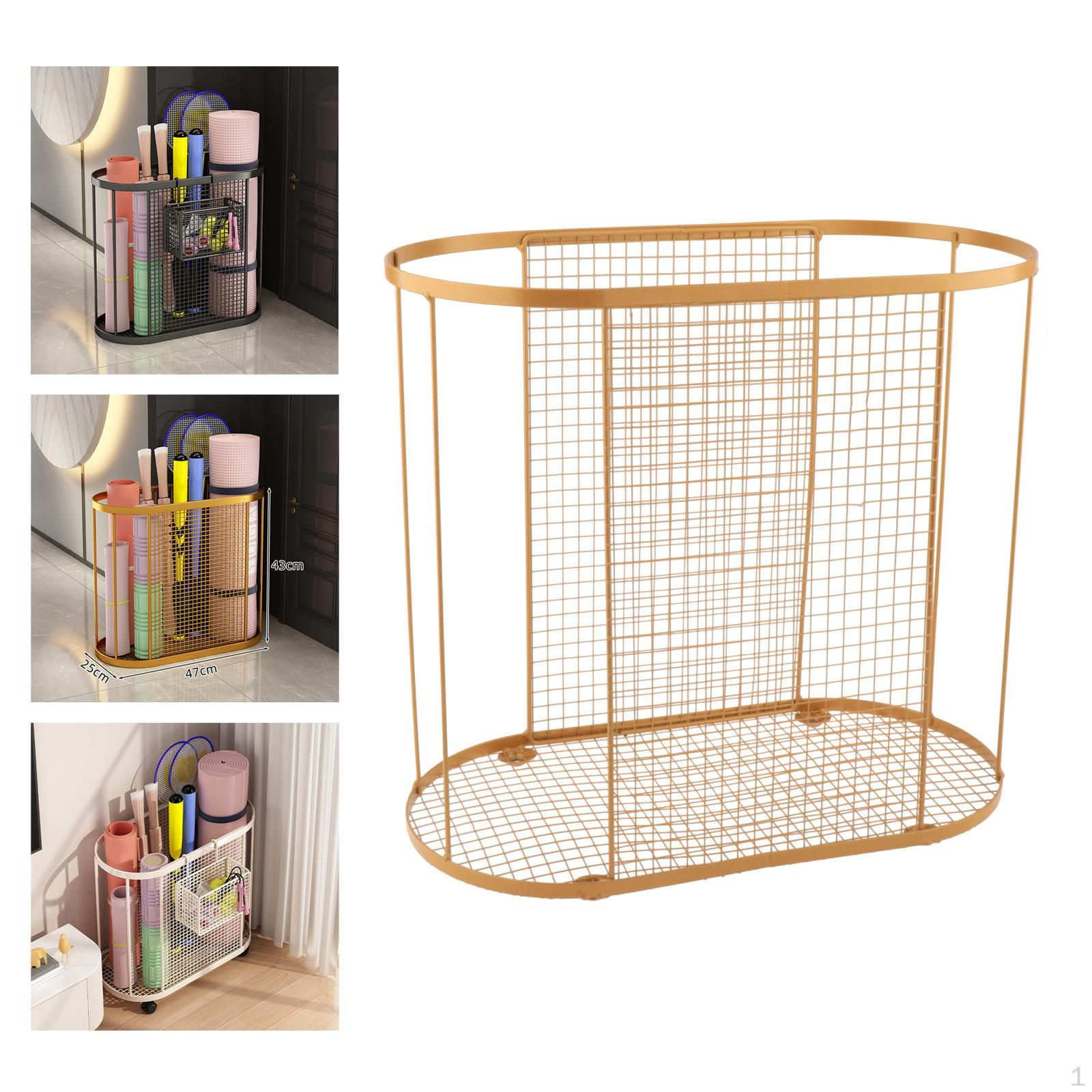 

Держатель для коврика, Стойка для хранения, Корзина, Органайзер для фитнеса, Органайзер для домашнего спортзала для