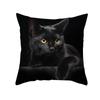 Black Cat Pillowcase Cartoon Funny Pictures Printed Cushion Cover Kids Room Coffee  Decoration