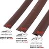 PVC Sill Gap Cover Edge Strip 15MM X 10FT Self-adhesive Floor Transition Strip Black